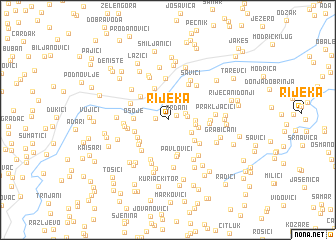 map of Rijeka