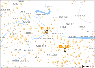 map of Rijeka