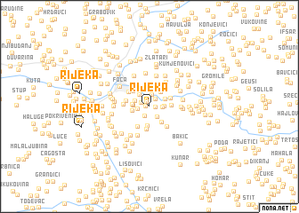 map of Rijeka