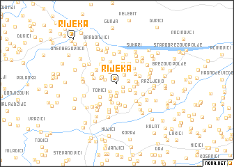 map of Rijeka