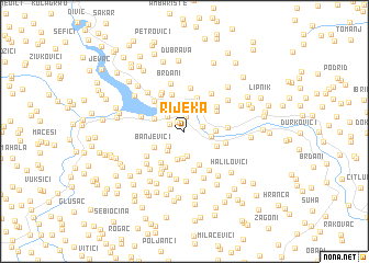 map of Rijeka