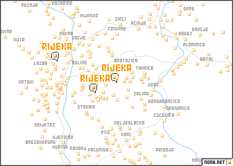 map of Rijeka