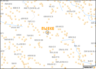 map of Rijeke