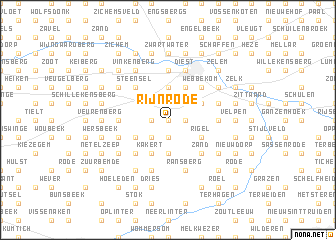 map of Rijnrode