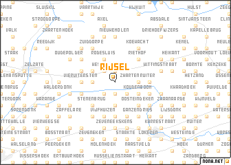 map of Rijsel