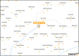 map of Rīkābād