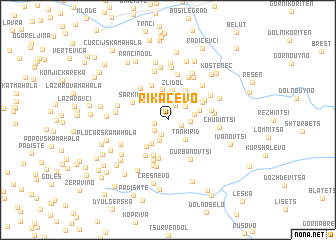 map of Rikačevo