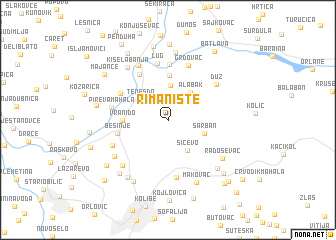 map of Rimanište