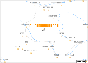 map of Rima San Giuseppe