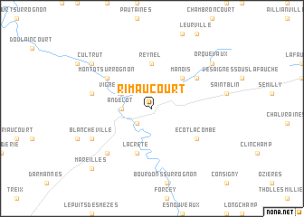 map of Rimaucourt