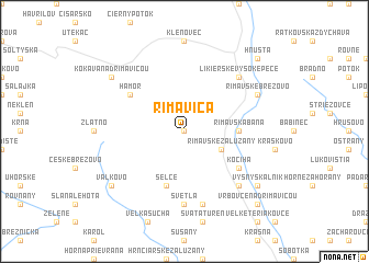 map of Rimavica