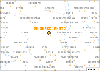 map of Rimavská Lehota