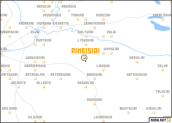 map of Rimeisiai