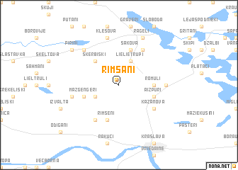 map of Rimšāni
