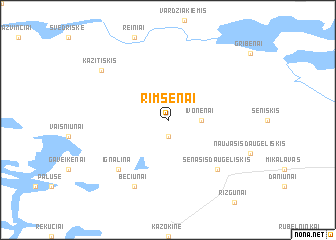 map of Rimšėnai