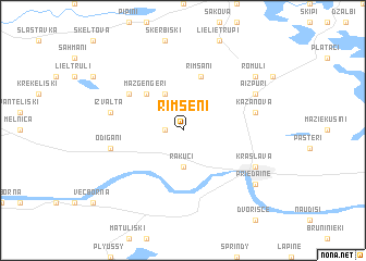 map of Rimšēni