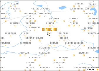 map of Rimučiai