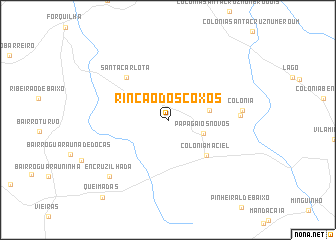 map of Rinção dos Coxos