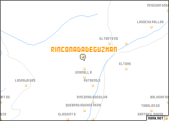 map of Rinconada de Guzmán