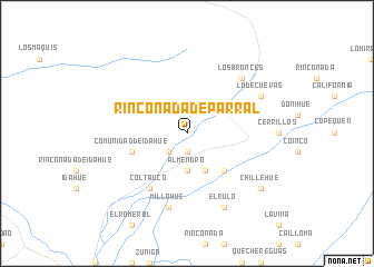 map of Rinconada de Parral