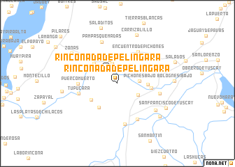 map of Rinconada de Pelingara