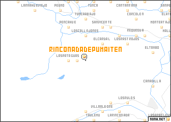 map of Rinconada de Pumaitén