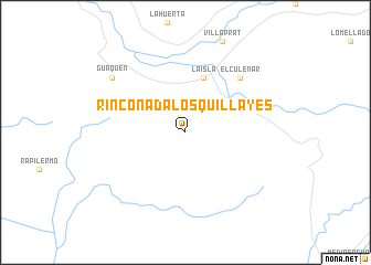 map of Rinconada Los Quillayes