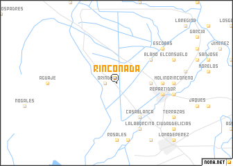 map of Rinconada