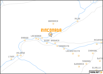 map of Rinconada