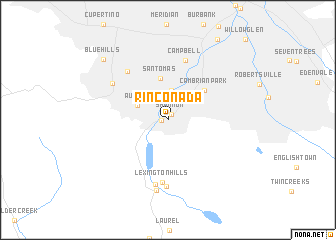 map of Rinconada