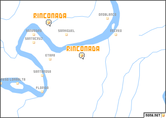 map of Rinconada