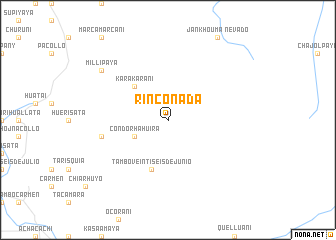 map of Rinconada