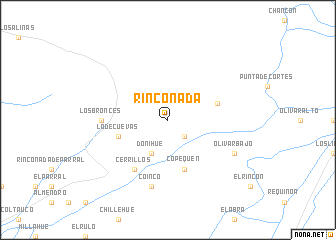 map of Rinconada