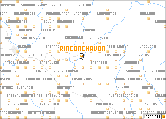 map of Rincón Chavón