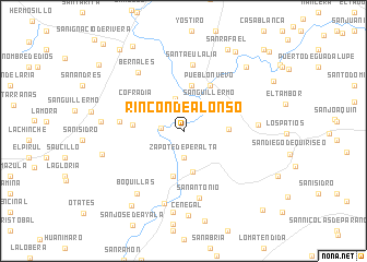 map of Rincón de Alonso