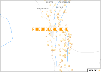 map of Rincón de Cachiche