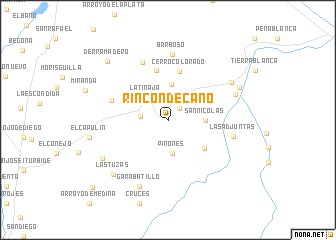 map of Rincón de Cano