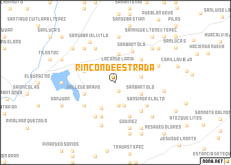 map of Rincón de Estrada