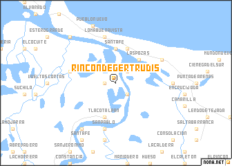 map of Rincón de Gertrudis