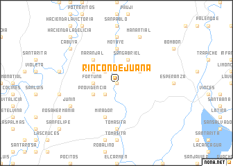 map of Rincón de Juana