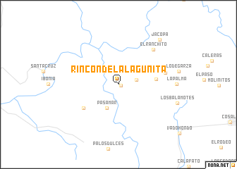 map of Rincón de la Lagunita