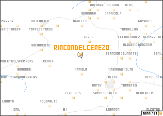 map of Rincón del Cerezo