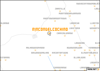 map of Rincón del Cochino