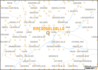 map of Rincón del Gallo