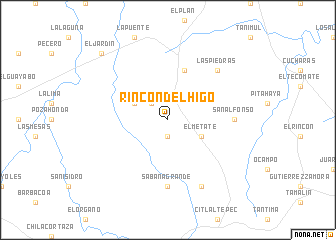 map of Rincón del Higo