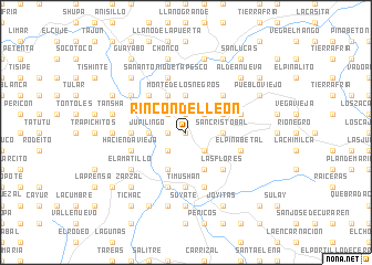 map of Rincón del León