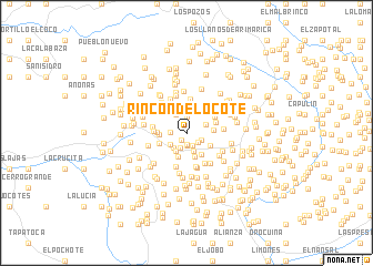 map of Rincón del Ocote