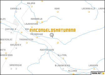 map of Rincón de los Maturana