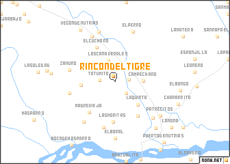 map of Rincón del Tigre