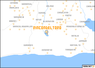 map of Rincón del Toro